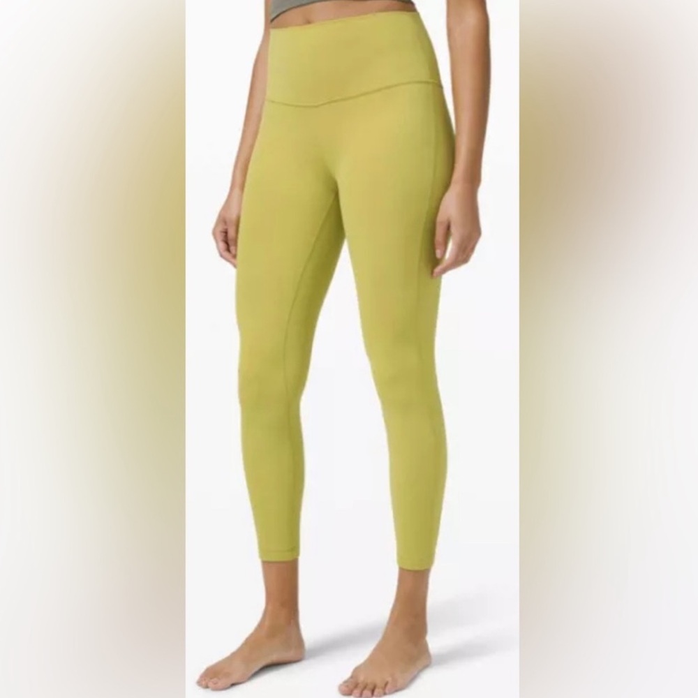 lululemon Align Nulu 25” in Yellow Pear  - sz 6